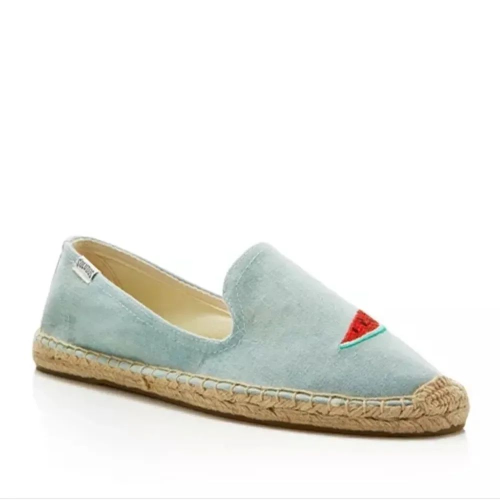 Soludos Watermelon Smoking Slipper Espadrille Flats Size 9